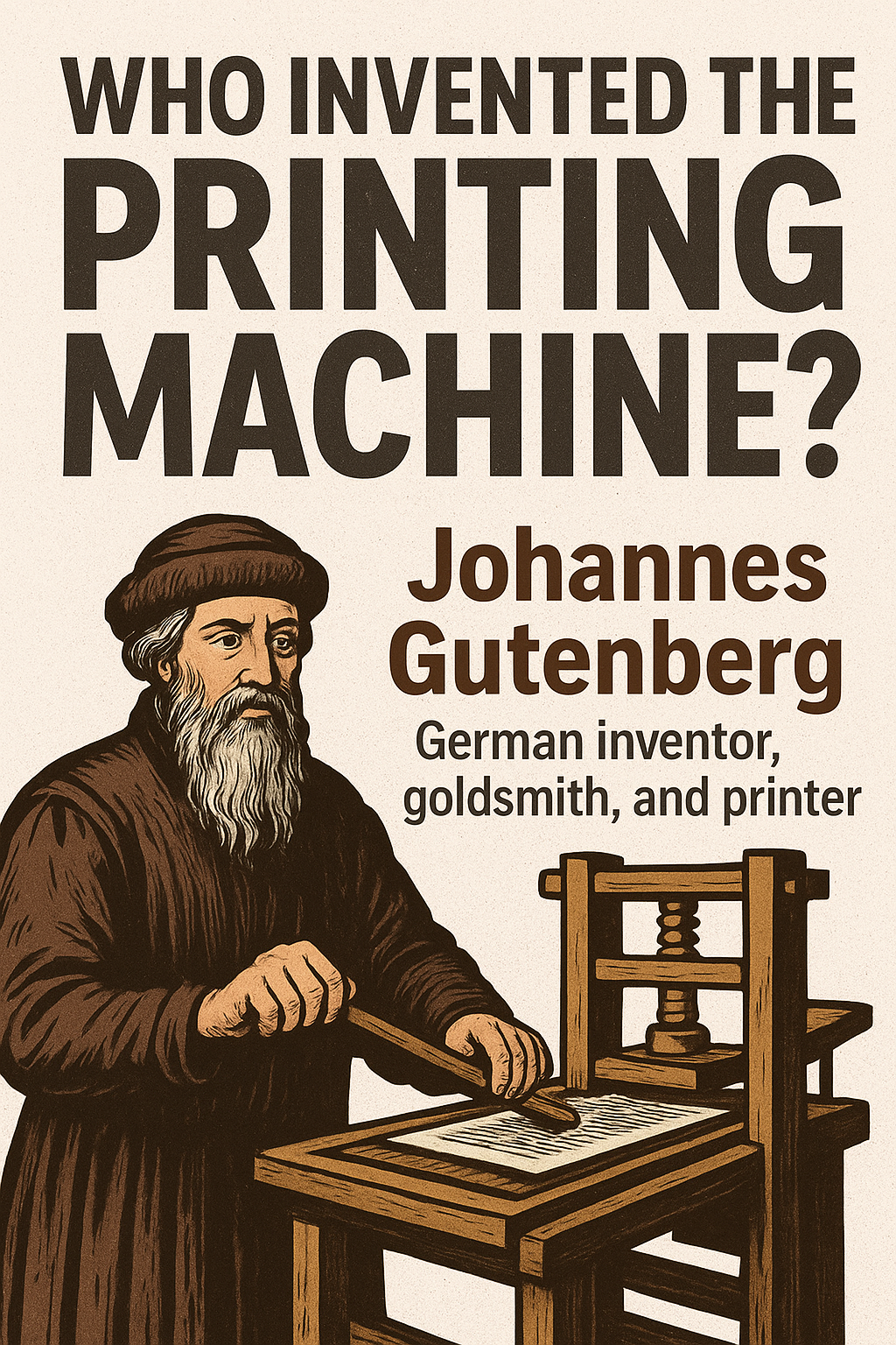 Johannes Guitenberg john printing