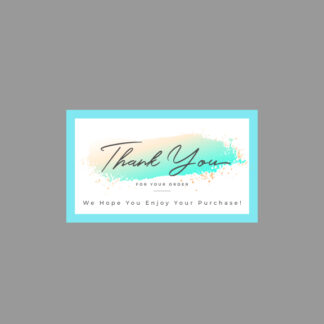 thank you card for online sellers by john printing